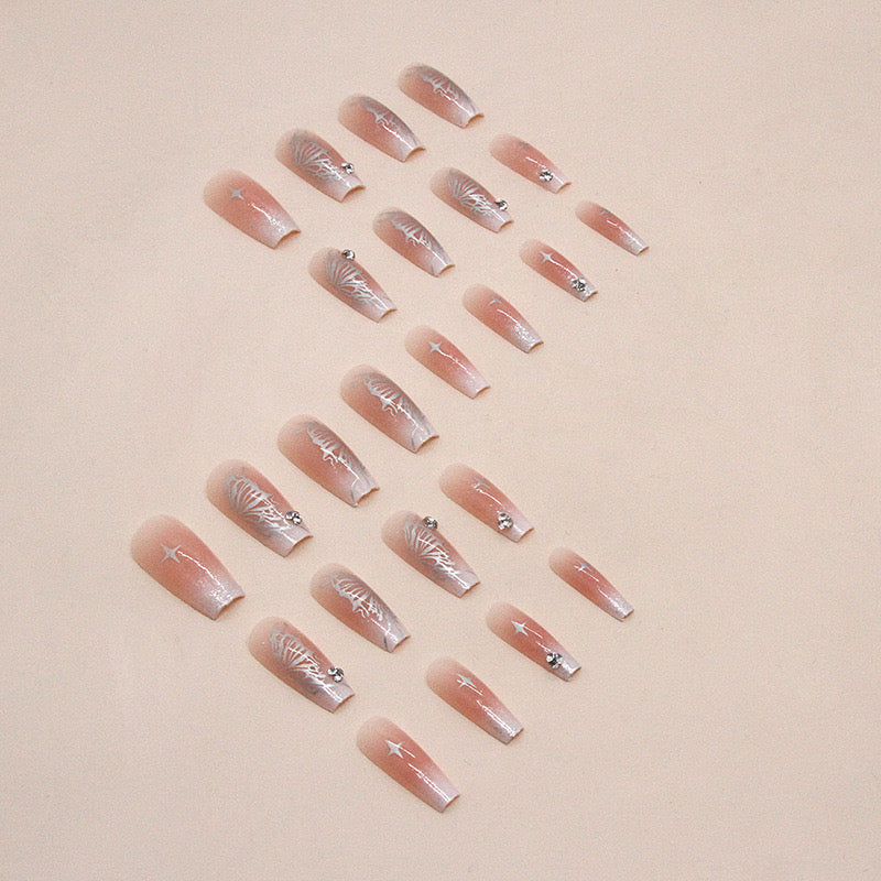 M58 Icy Butterfly Wonderland High-end Press on Nails