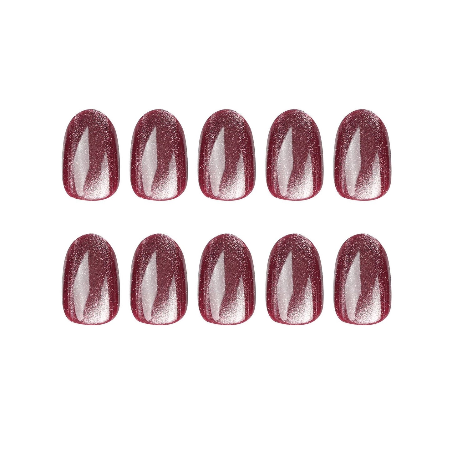CE08 Gemstone Purple cat eye nails
