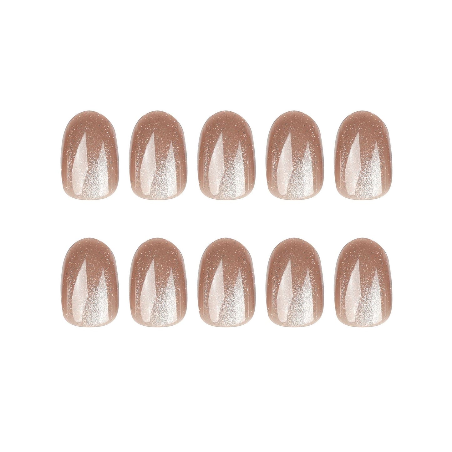 CE10 Cold Latte cat eye nails
