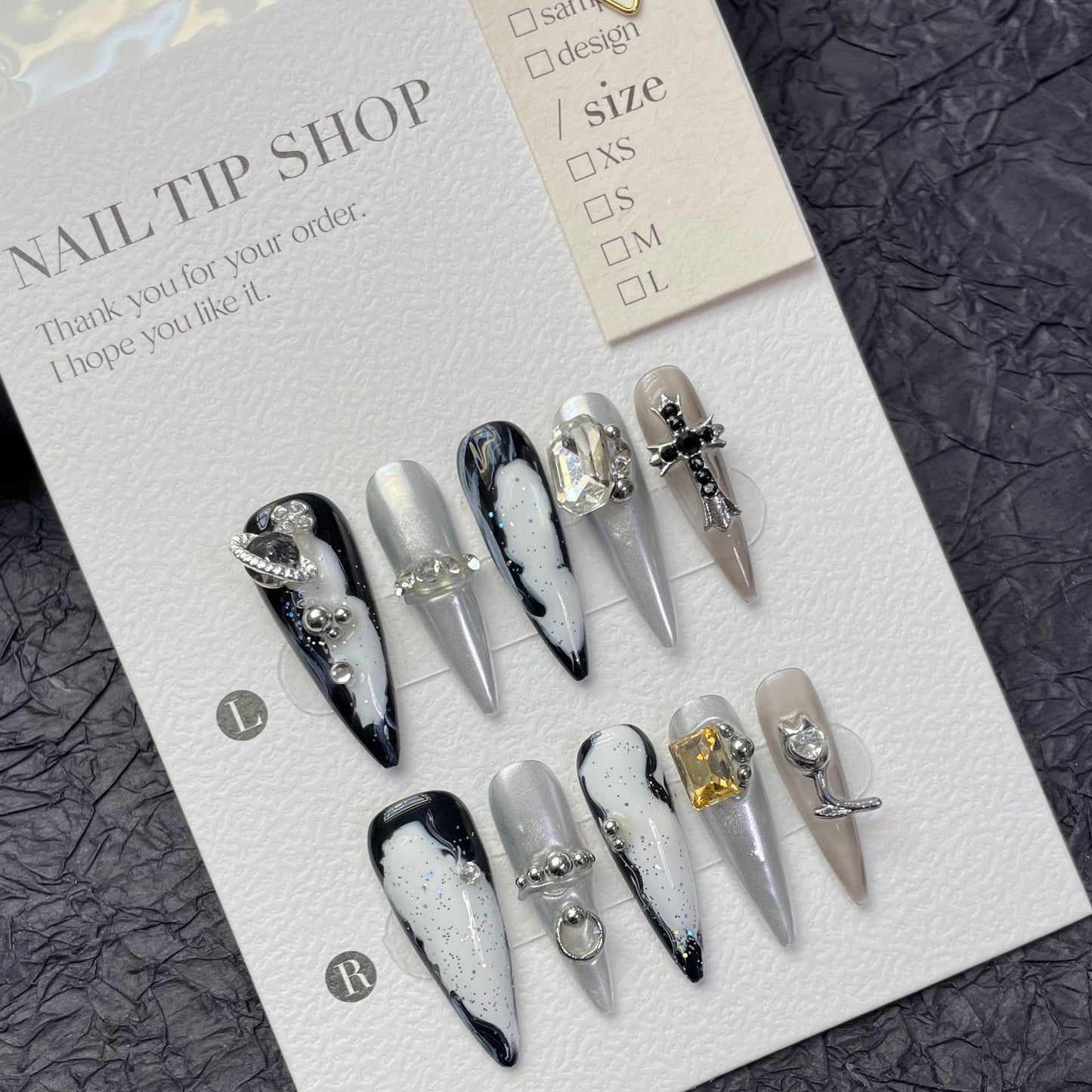 H161 Reusable High-end custom Salon-grade Acrylic Nails