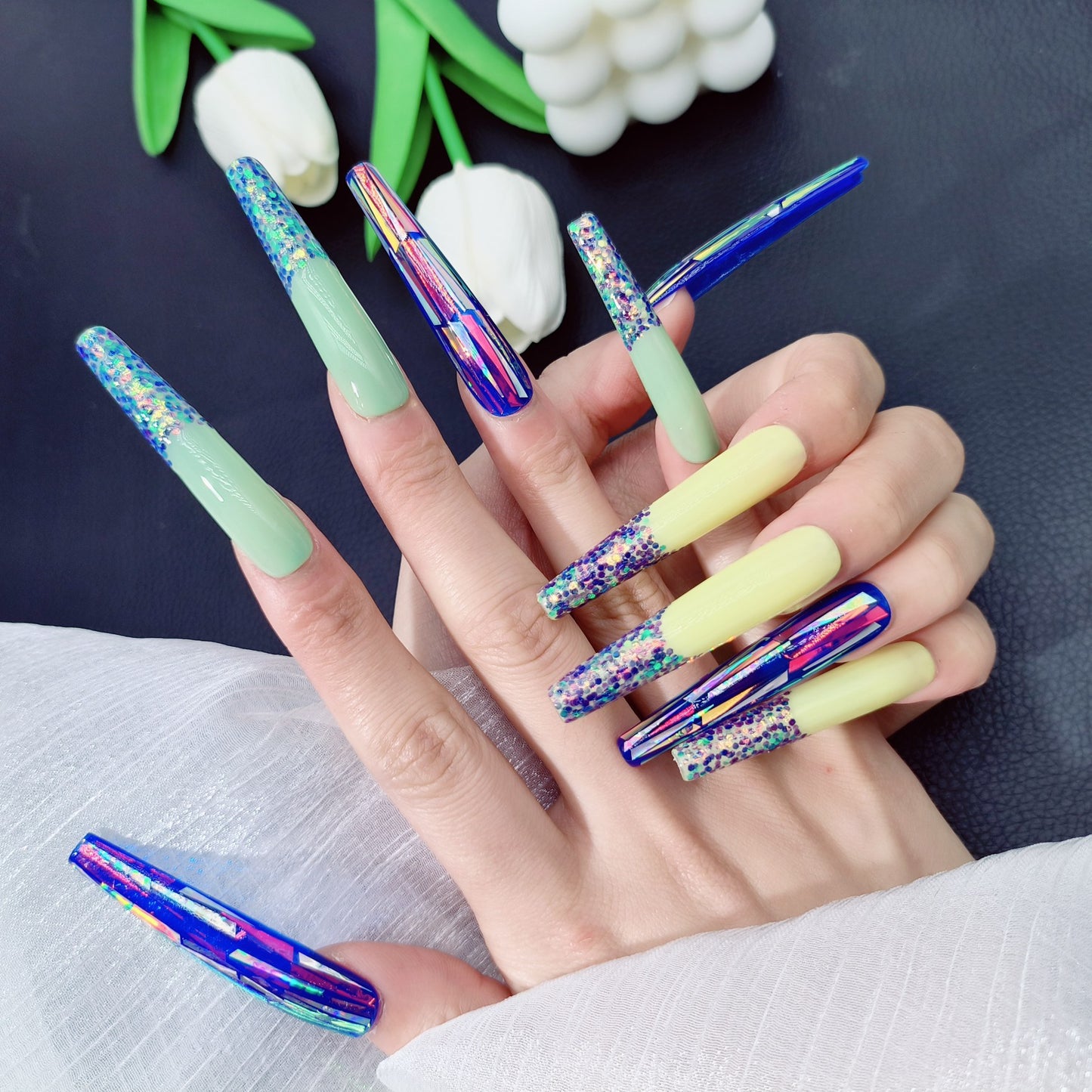 H117 High-end custom Salon-grade Acrylic Nails