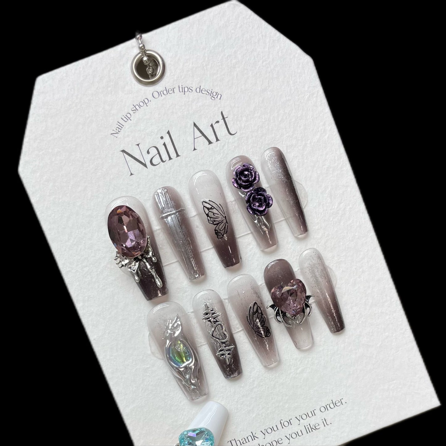 H170 Reusable Acrylic Nails High-end custom Salon-grade