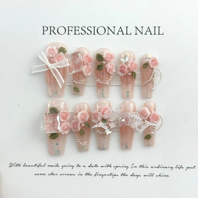 H188 Reusable Acrylic Nails High-end custom Salon-grade Nails art