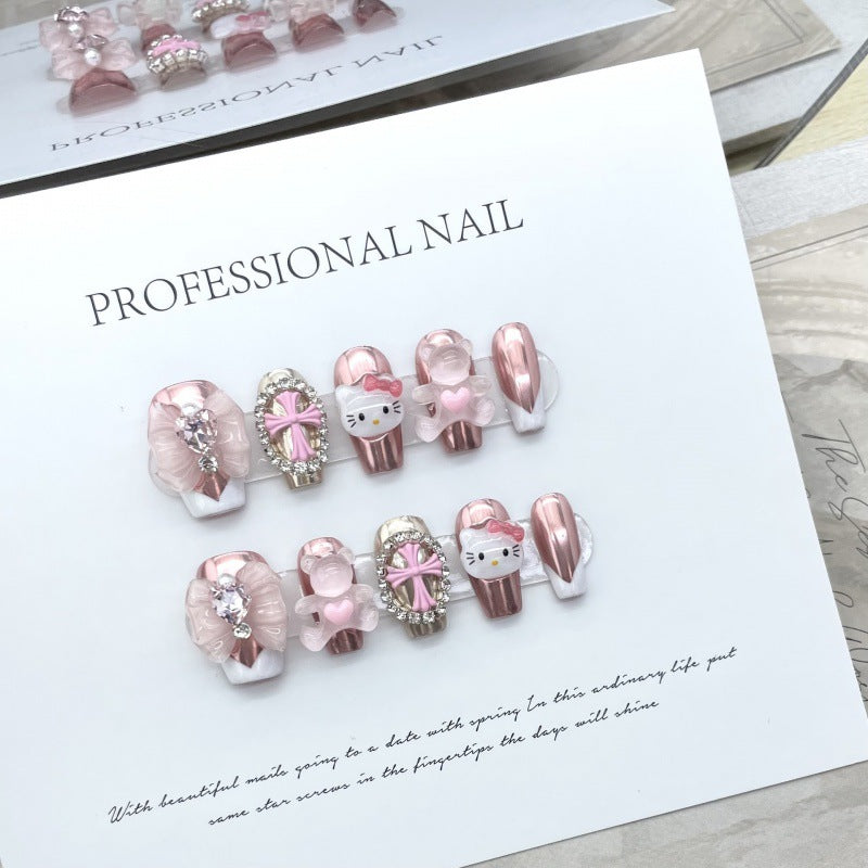H157 Reusable Acrylic High-end Press on Nails
