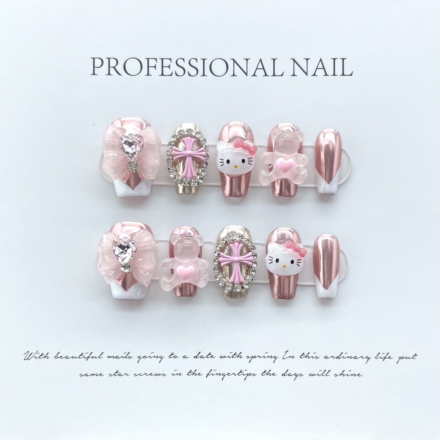 H157 Reusable Acrylic High-end Press on Nails