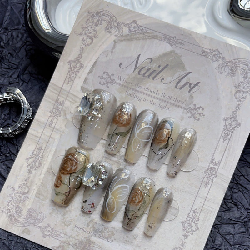 H163 Reusable High-end custom Salon-grade Acrylic Nails