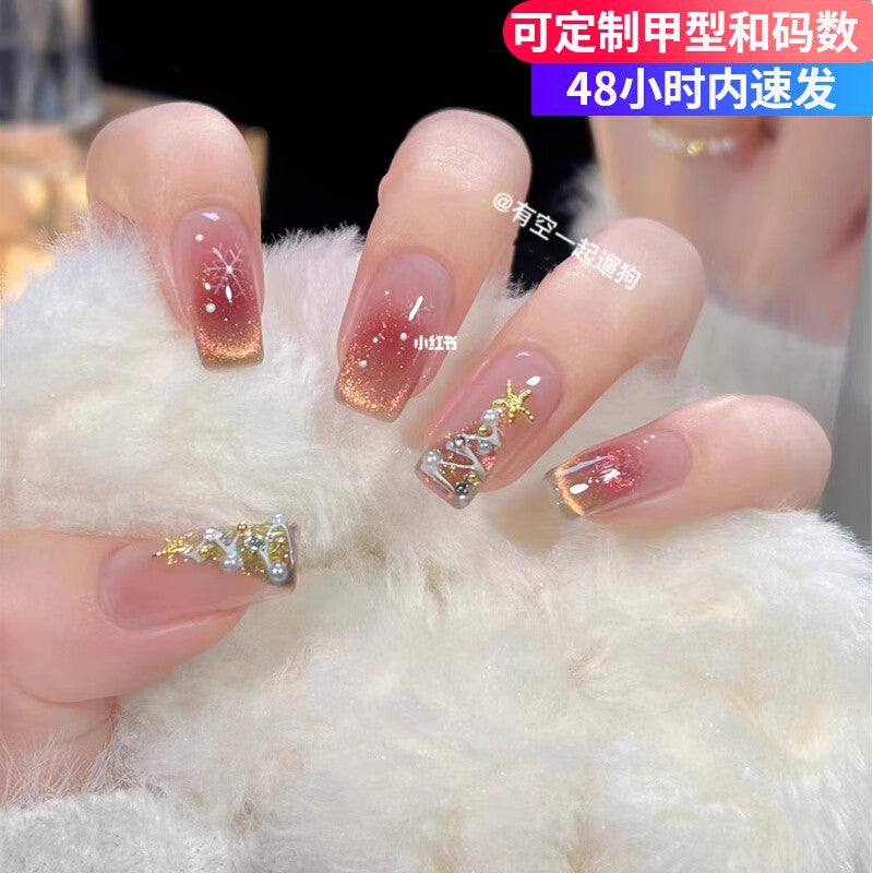 c17 cat eye nails Reusable Acrylic Nails