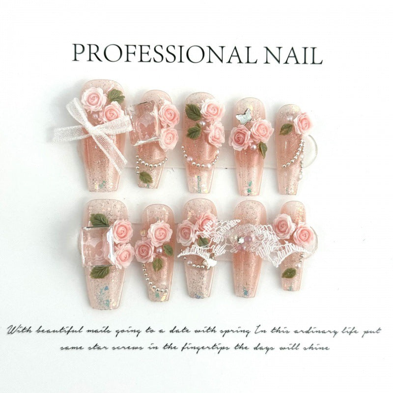H188 Reusable Acrylic Nails High-end custom Salon-grade Nails art