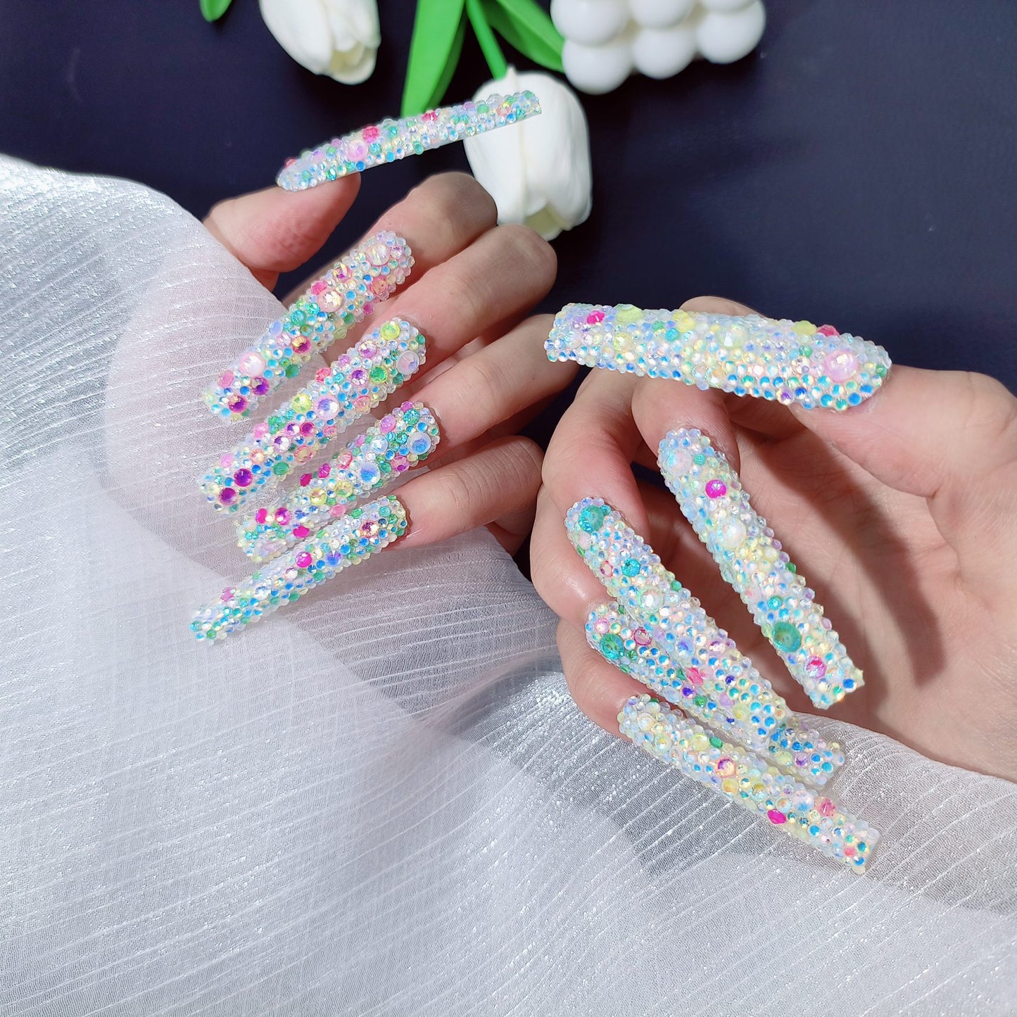 H122 High-end custom Salon-grade Acrylic Nails