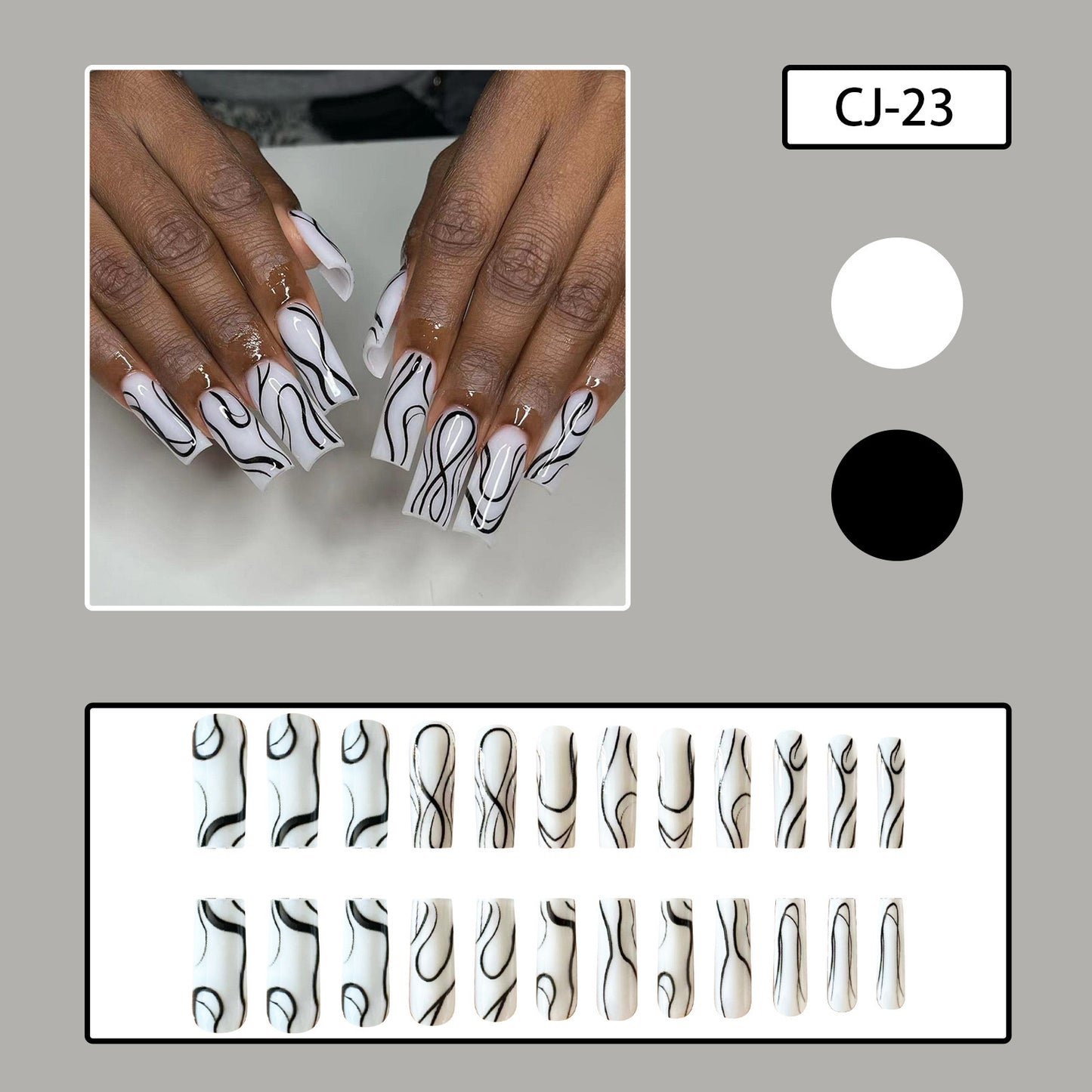 XL14 Moonshadow High-end Press on Nails