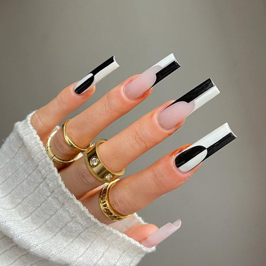 L15 Minimalist Monochrome High-end Press on Nails