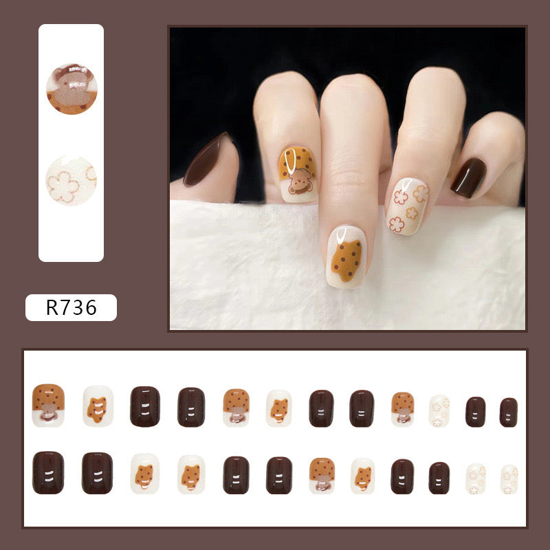 S37 Bear  CooKie High-end Press on Nails