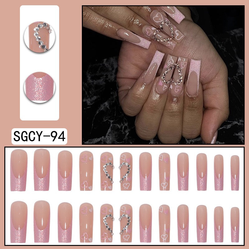 XL19 Pink Romance High-end Press on Nails