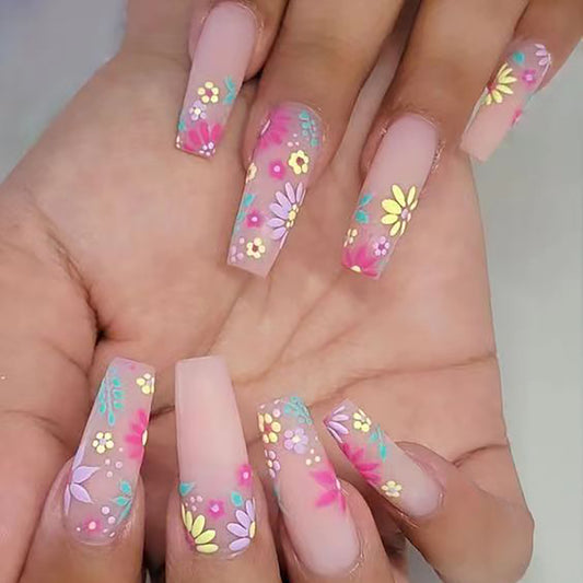 L19 Vivid Blossoms High-end Press on Nails