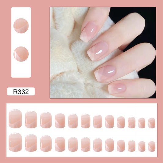 S38 Pure White Elegance High-end Press on Nails