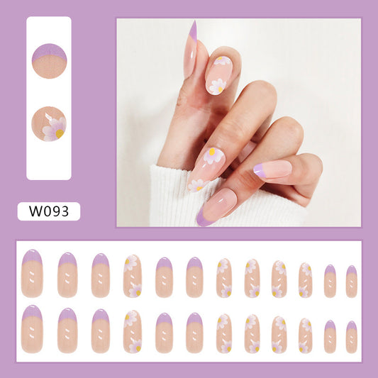 M42 Fragrant Purple Stamen High-end Press on Nails