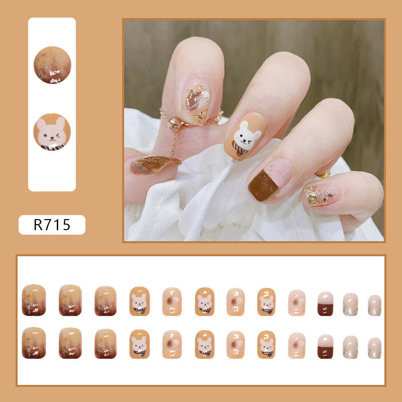 S43 Dudu Wink Rabbit High-end Press on Nails