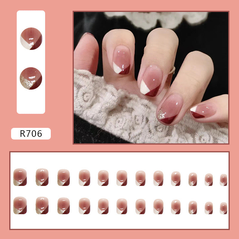 S41 Elegant Haze High-end Press on Nails