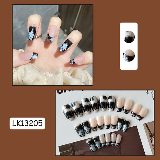 S44 Timeless Blotch High-end Press on Nails