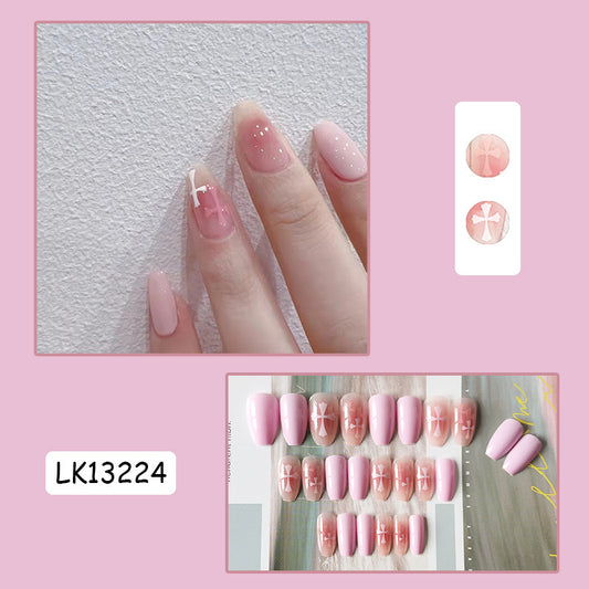 S55 Pink Joy Croix High-end Press on Nails