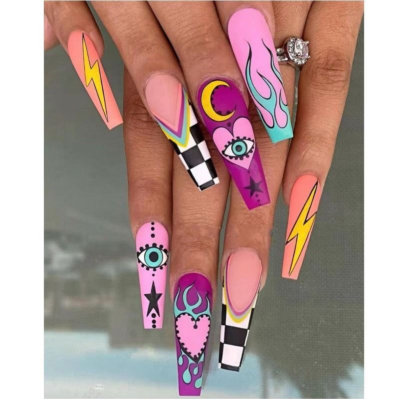 L56 Lightning Whimsy Sonata High-end Press on Nails