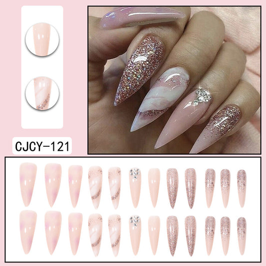 L64 Lotus Stone Brilliance High-end Press on Nails