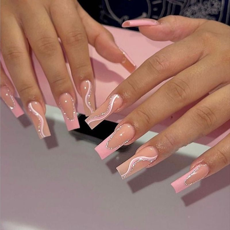 XL22 Blush Elegance High-end Press on Nails