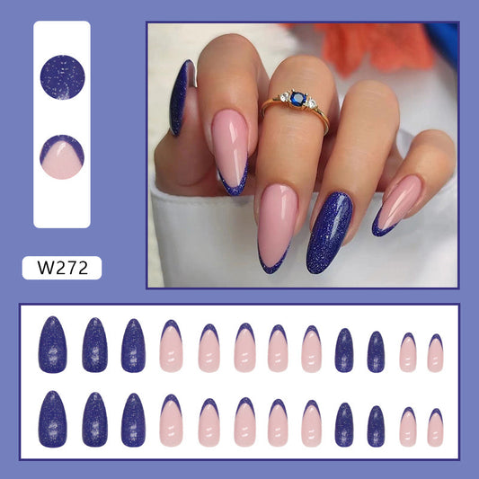 M17 Klein Blue Harmony High-end Press on Nails