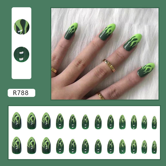 M27 Emerald Wonderland High-end Press on Nails