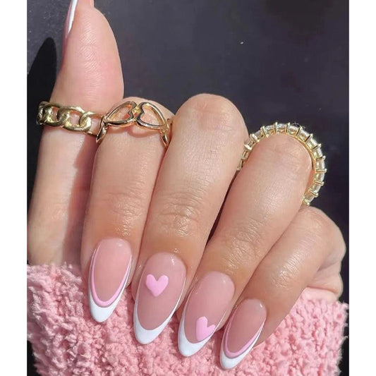 M25 White Love Sonata High-end Press on Nails