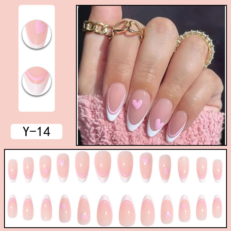 M25 White Love Sonata High-end Press on Nails