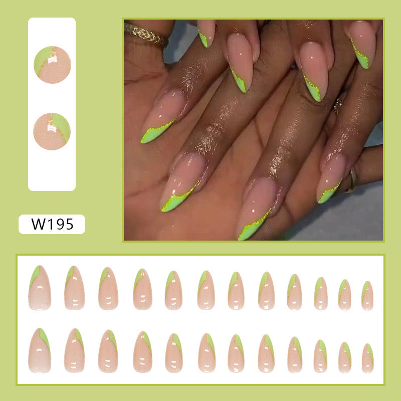 M37 Grass Scented Sky High-end Press on Nails