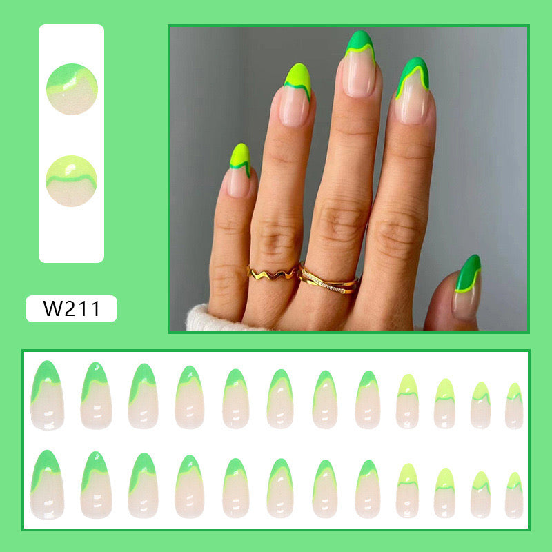 M31 Emerald French High-end Press on Nails