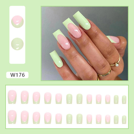 M39 Fresh Verdant French High-end Press on Nails