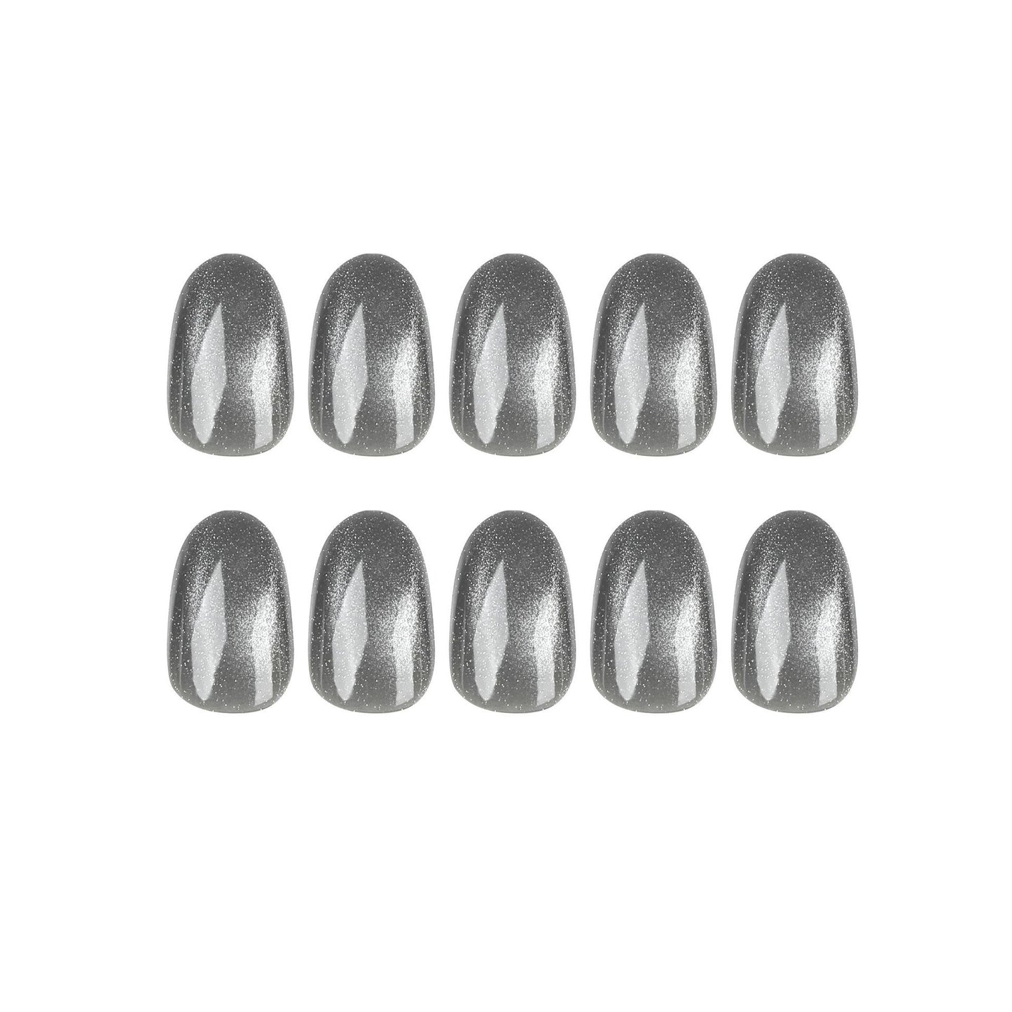 CE07 Luxury Gray cat eye nails