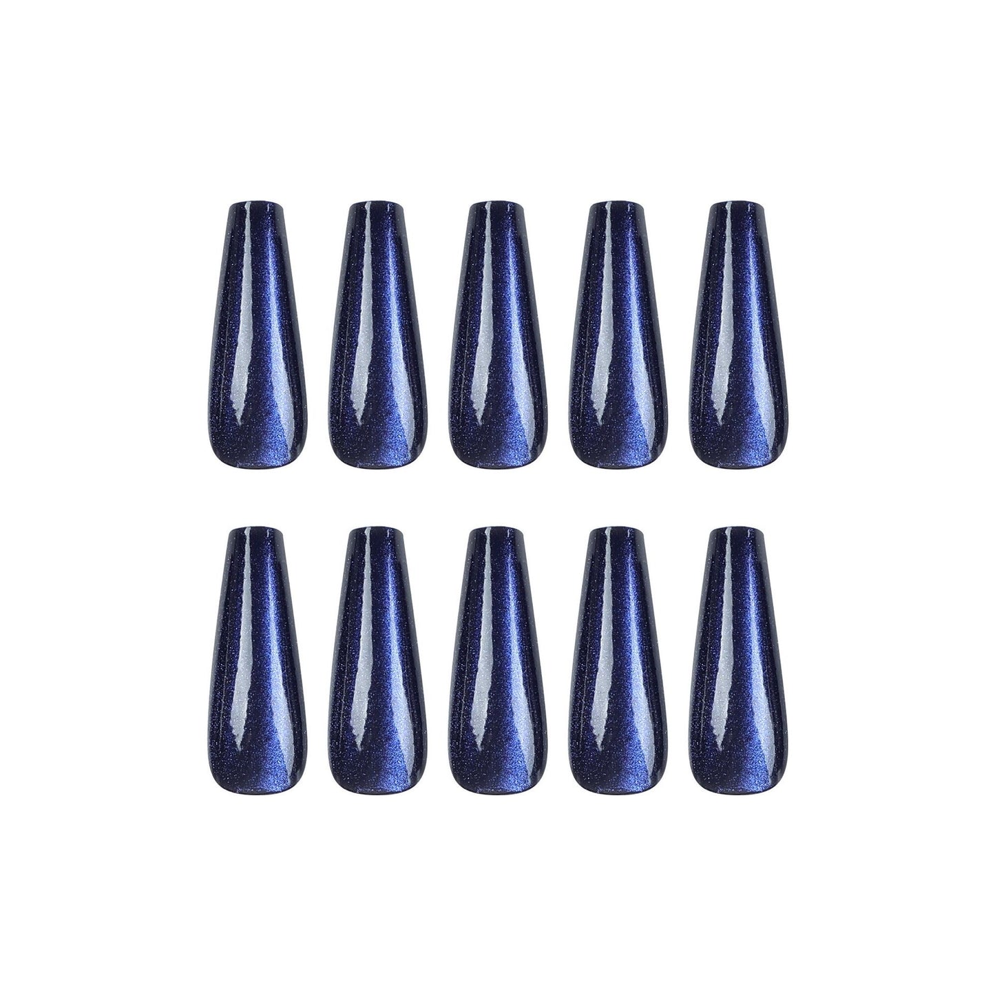 CE05 Prussian Blue cat eye nails