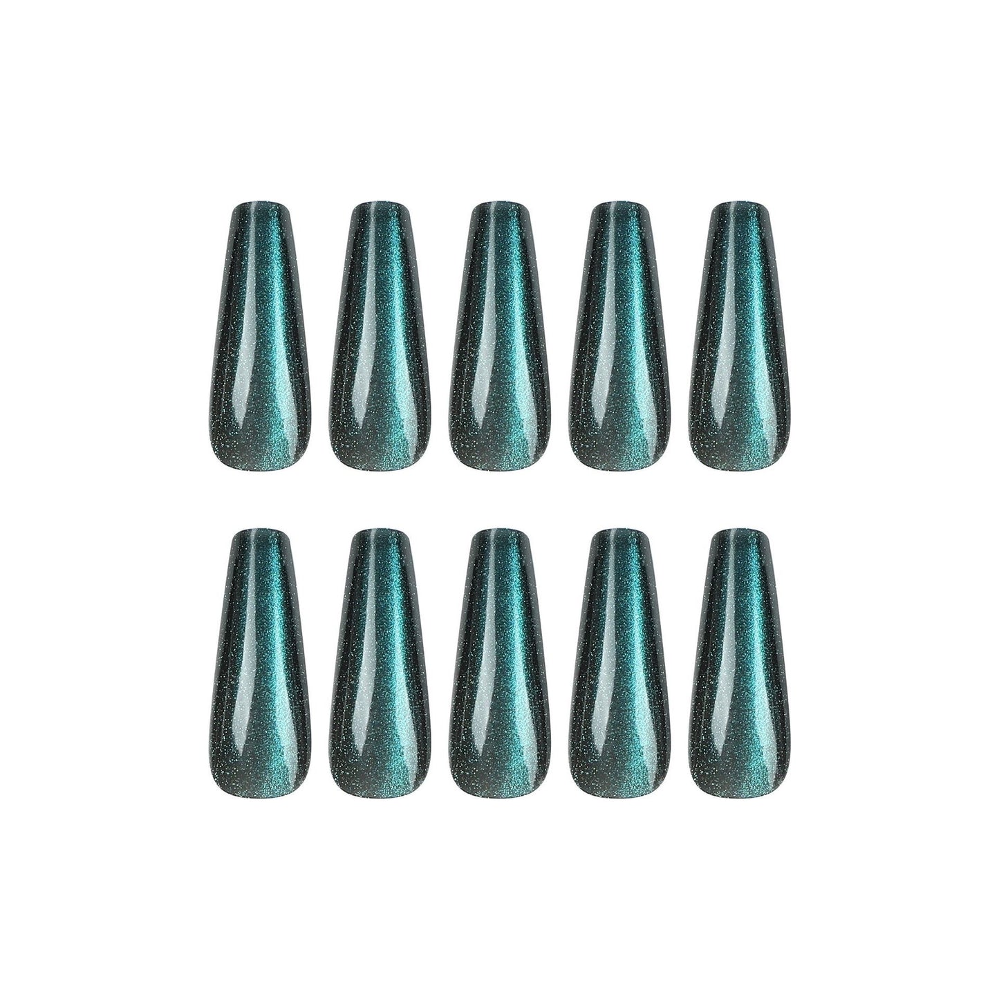 CE06 Lake Blue cat eye nails