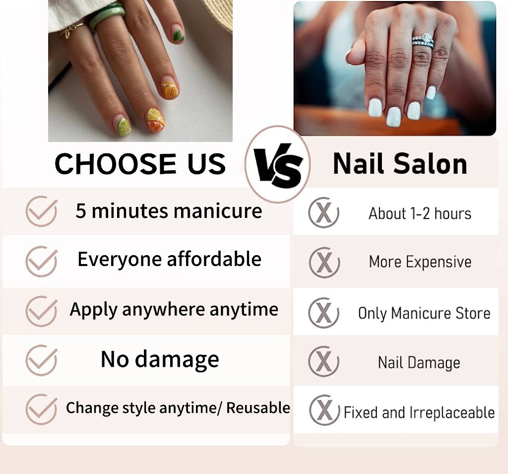 H194 High-end custom Salon-grade Nails art