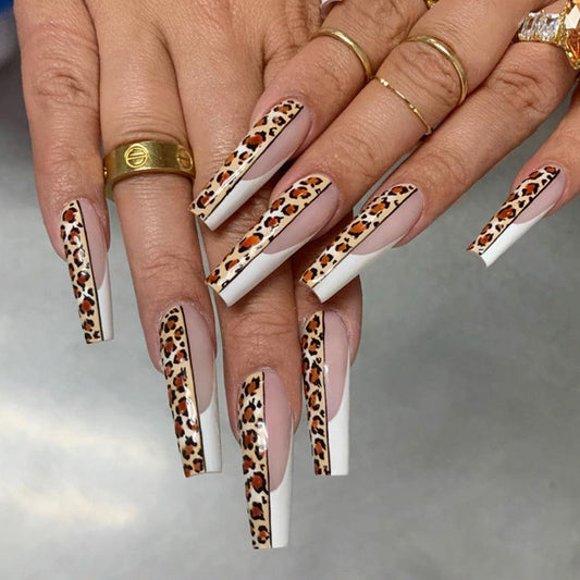 L21 White Wilderness High-end Press on Nails