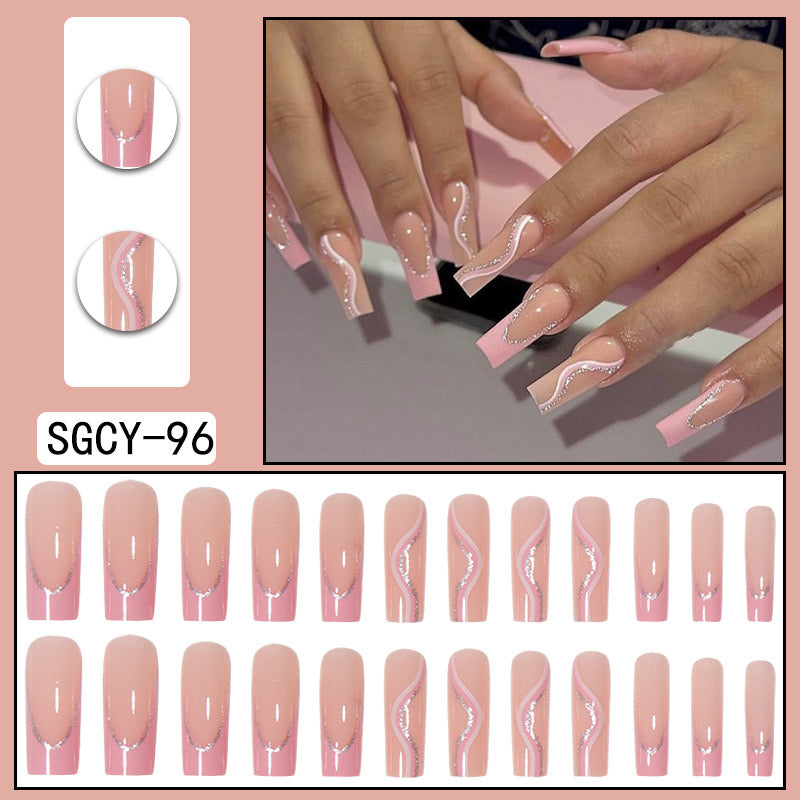 XL22 Blush Elegance High-end Press on Nails