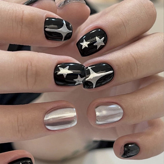 S01 Metallic Star High-end Press on Nails