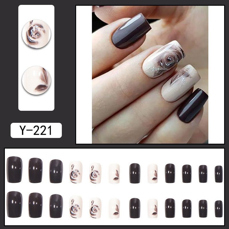 M03 Dark Night Fragrance High-end Press on Nails