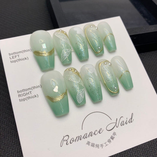 H211 High-end Press on Nails art