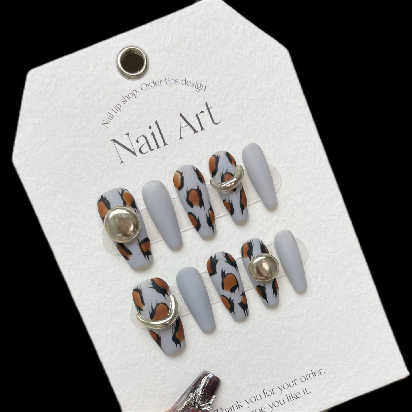 H202 High-end Press on Nails art