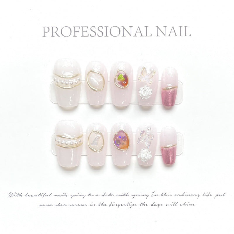 H162  Reusable High-end custom Salon-grade Acrylic Nails