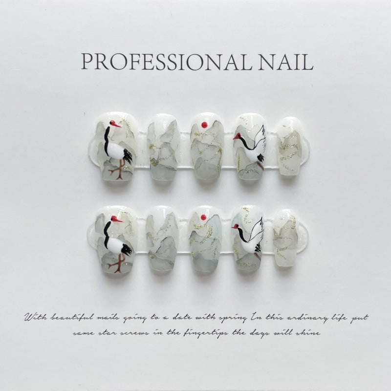 H158  Reusable High-end Press on Nails