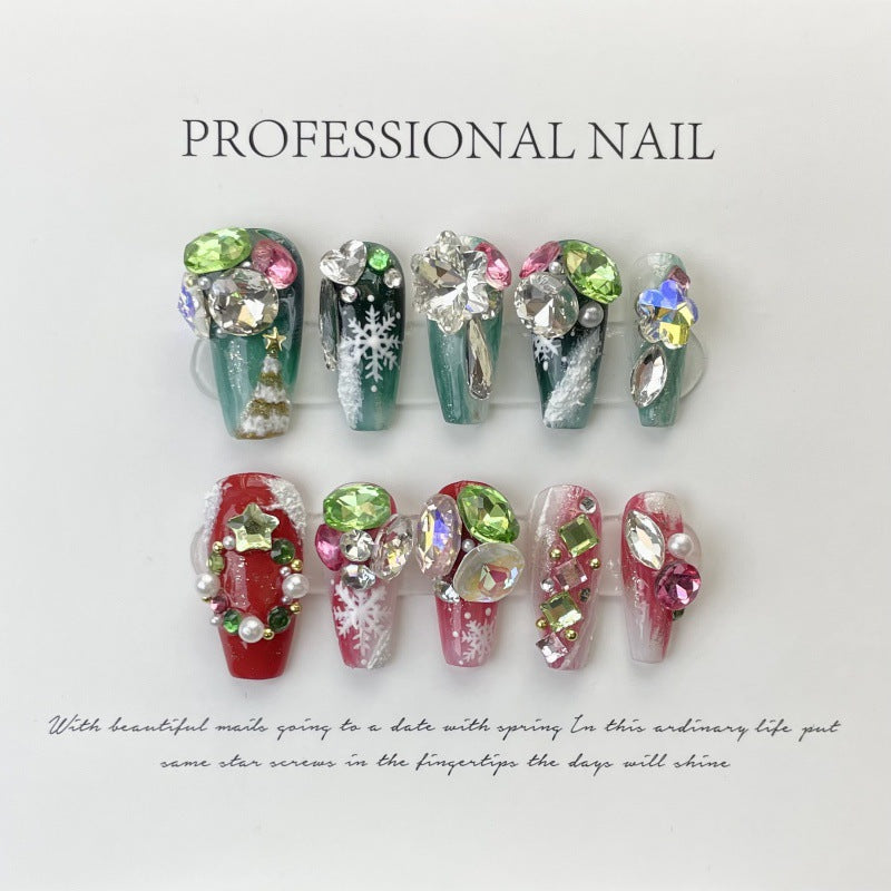 H161  Reusable High-end custom Salon-grade Acrylic Nails