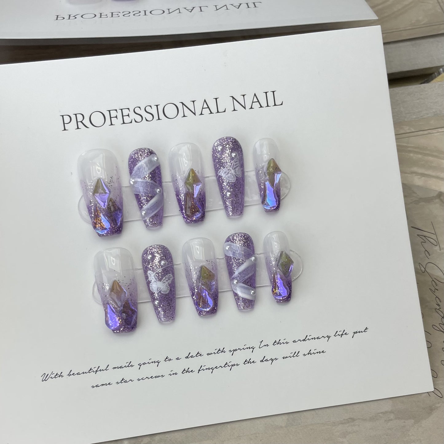 H213 High-end Salon Press on Nails art