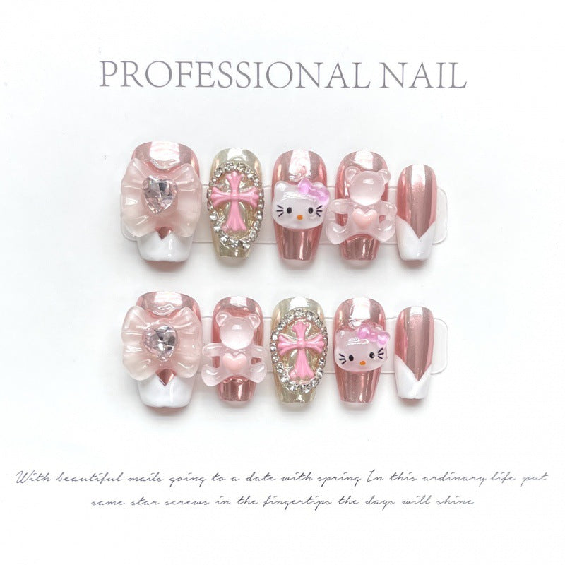 H160  Reusable High-end custom Salon-grade Acrylic Nails