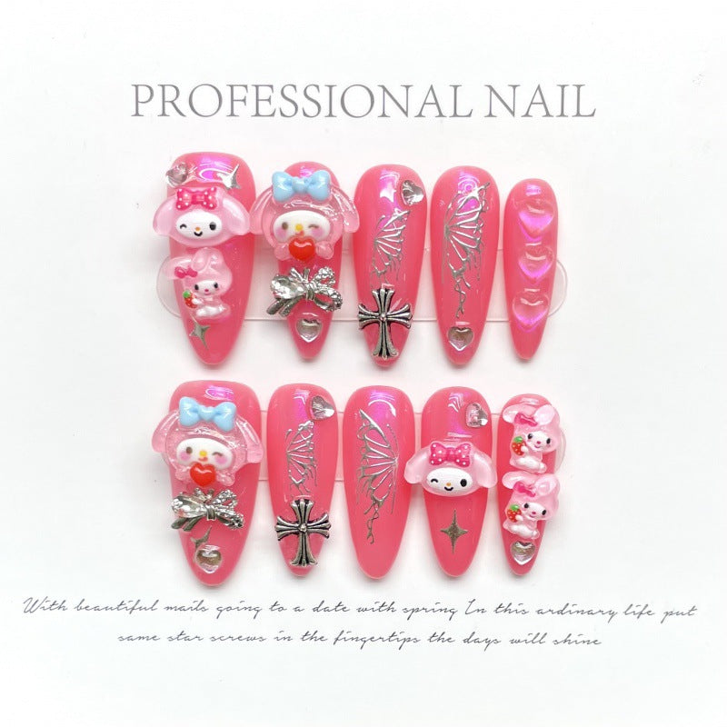 H173 Reusable Acrylic Nails High-end custom Salon-grade